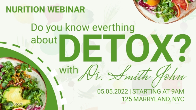 DETOX WEBINAR | WHAT YOU KNOW ABOUT DETOX Prezentacja (16:9) template